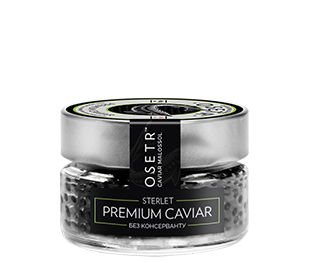 Caviar noir, esturgeon, pas de conservateur